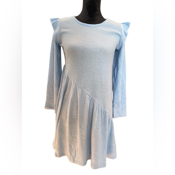 5 FOR $20 Girls Baby Blue Sweater Dress size XL 13/14 NWT - Picture 1 of 5